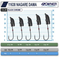 Cultiva 11638 Nagare Dama Lrf Jighead 1,3 gr