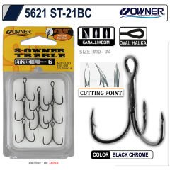Owner 5621 St-21 Black Chrome  Çarpma İğne
