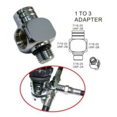 KRAKEN Regülatör Adaptör AD29 1.kd HP yüksek basınç çoklayıcı 7/16