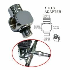 KRAKEN Regülatör Adaptör AD29 1.kd HP yüksek basınç çoklayıcı 7/16