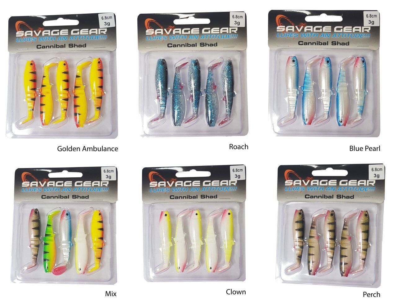 Savage gear Cannibal 6,8cm 5 Adet Sahte Balık