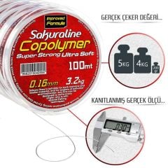 Sakura Copolymer Monofilament Misina 100m