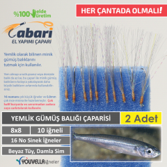 Abari 8x8 Gümüş balığı (Atherina) Çaparisi 2 adet