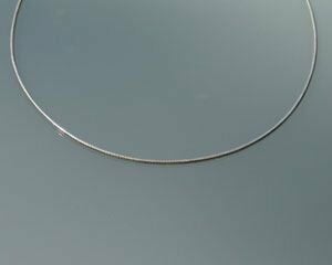 BIG BLUE Takı Kolye Kordonu Gümüş OMEGA 40cm çap