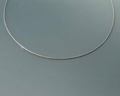 BIG BLUE Takı Kolye Kordonu Gümüş OMEGA 40cm çap