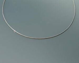 BIG BLUE Takı Kolye Kordonu Gümüş OMEGA 45cm çap