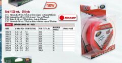 Lineaeffe Japon Braid Red 500 mt 4 Örgü İp 0.20 mm