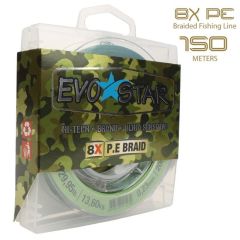 EVOSTAR 8 Kat Örgü PE İp Misina 150m (0.30-0.35mm Arası) Yeşil - 0.35mm