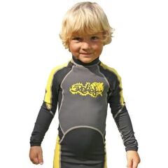 SUBGEAR Rash Guard SUN&FUN, Likra Çocuk UV Korumalı Uzun Deniz Elbisesi 86CM/3 yaş/3XS