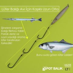 Evostar Kaşıklı Zargana Yemli Uzun Olta Lüfer Takımı LT1
