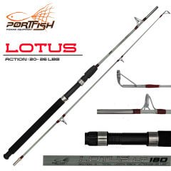 Portfish Lotus 165 cm Metal Halkalı Tekne Kamışı 20- 26 lbs